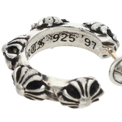 Chrome Hearts Cross Band Hoop Silver Earring Size ONE SIZE