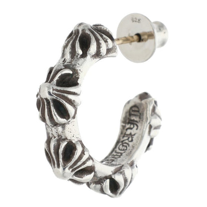 Chrome Hearts Cross Band Hoop Silver Earring Size ONE SIZE