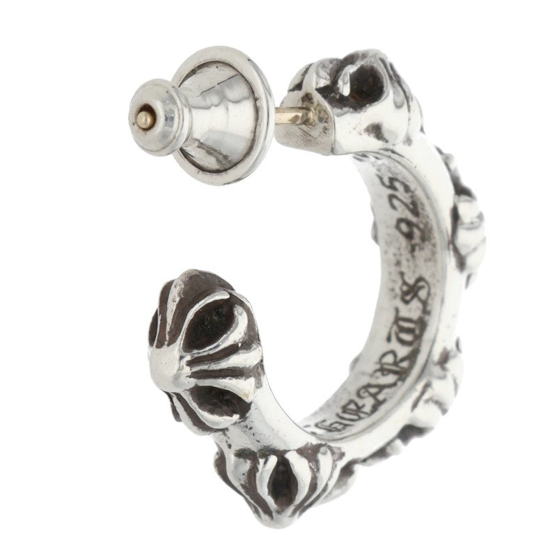 Chrome Hearts Cross Band Hoop Silver Earring Size ONE SIZE
