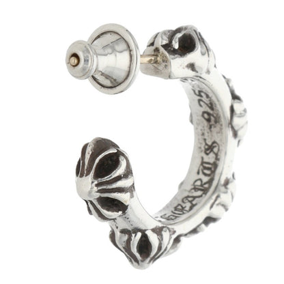 Chrome Hearts Cross Band Hoop Silver Earring Size ONE SIZE