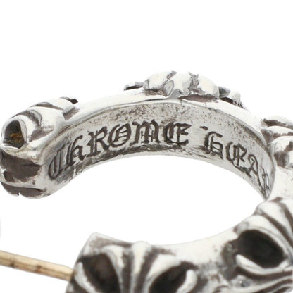 Chrome Hearts Cross Band Hoop Silver Earring Size ONE SIZE