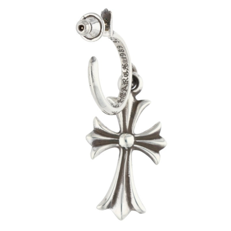 Chrome Hearts Tiny CH Cross Hoop Silver Size ONE SIZE