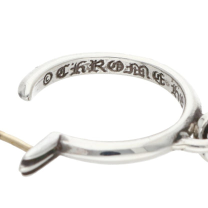 Chrome Hearts Tiny CH Cross Hoop Silver Size ONE SIZE