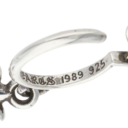Chrome Hearts Tiny CH Cross Hoop Silver Size ONE SIZE