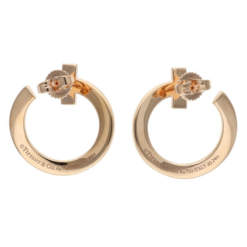 TIFFANY&Co. T One Open Hoop 18K Rose Gold Size ONE SIZE