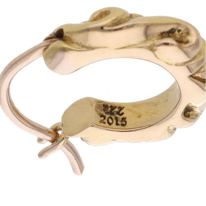 Chrome Hearts 22K Tiny Scroll Hoop Gold Size ONE SIZE