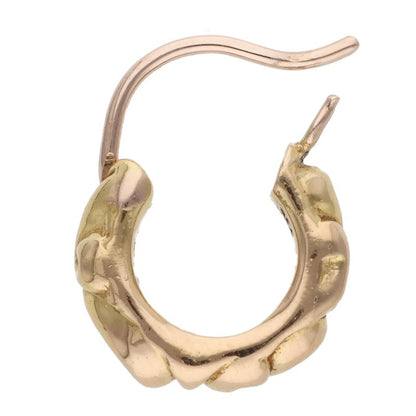 Chrome Hearts 22K Tiny Scroll Hoop Gold Size ONE SIZE