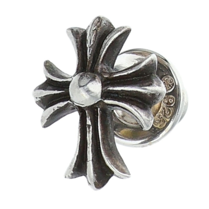 Chrome Hearts No2 CH Cross Stud Silver Earring Size ONE SIZE