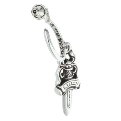 Chrome Hearts No5 Dagger Hoop Silver Earring Size ONE SIZE