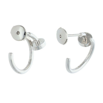 Cartier Juste un Clou K18WG Hoop Earrings Size ONE SIZE