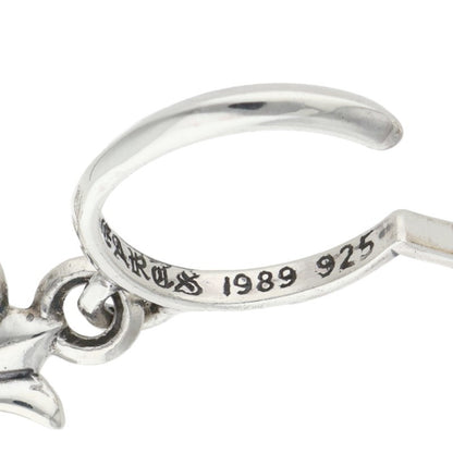 Chrome Hearts Tiny CH Cross Hoop Silver Size ONE SIZE