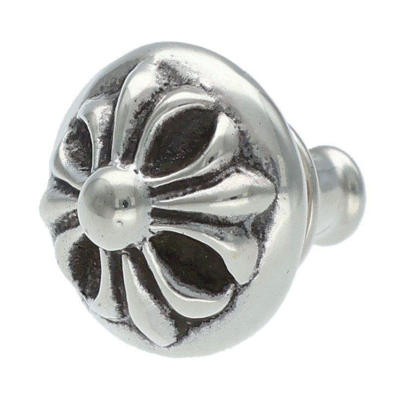Chrome Hearts Cross Ball Stud Silver Earring Size ONE SIZE