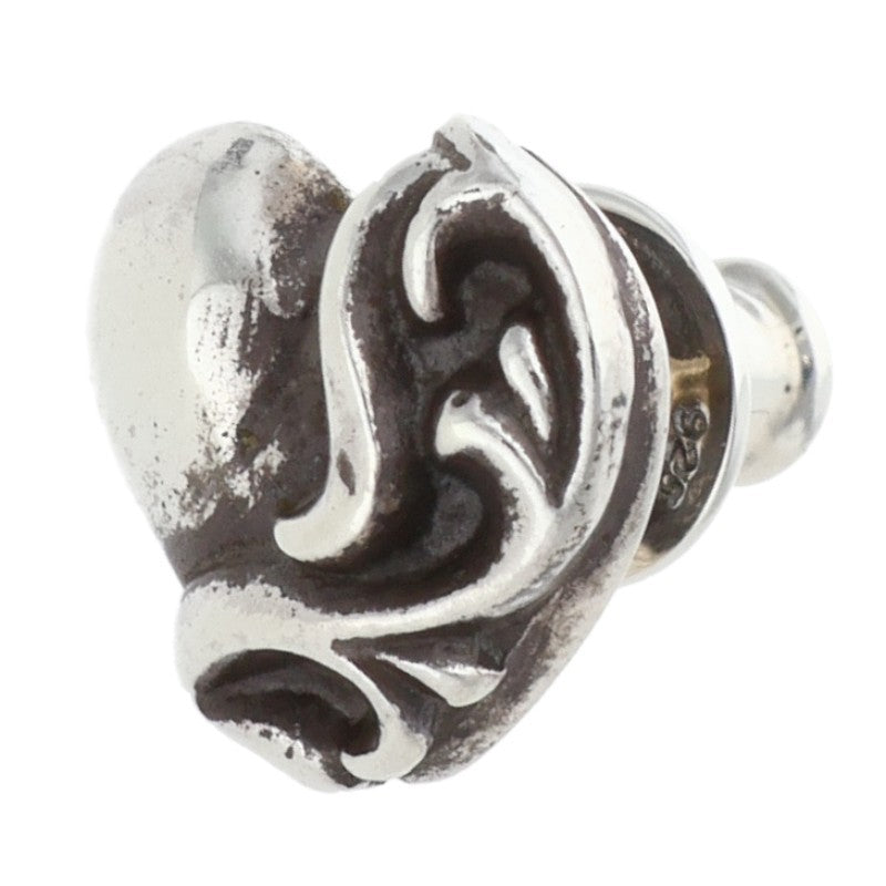 Chrome Hearts Heart Stud Silver Earring Size ONE SIZE