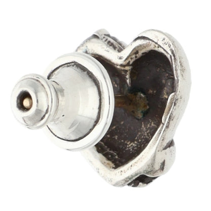 Chrome Hearts Heart Stud Silver Earring Size ONE SIZE