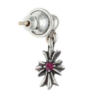 Chrome Hearts Tiny E CH Plus 1 Ruby Silver Size ONE SIZE
