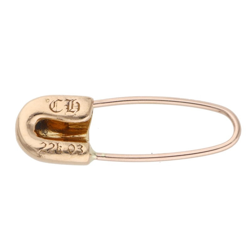 Chrome Hearts 22K 1 Diamond Safety Pin Gold Size ONE SIZE