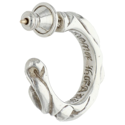 Chrome Hearts Scroll Hoop Silver Earring Size ONE SIZE