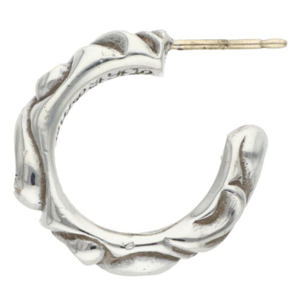 Chrome Hearts Scroll Hoop Silver Earring Size ONE SIZE