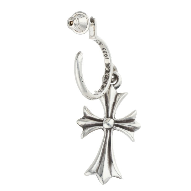 Chrome Hearts Tiny CH Cross Hoop Silver Size ONE SIZE