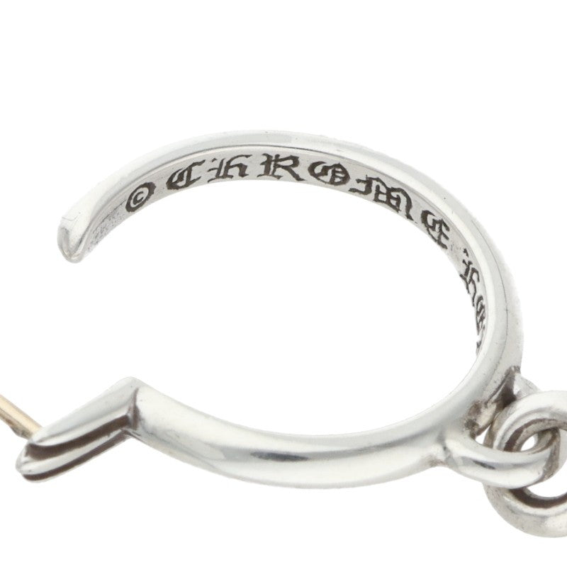 Chrome Hearts Tiny CH Cross Hoop Silver Size ONE SIZE