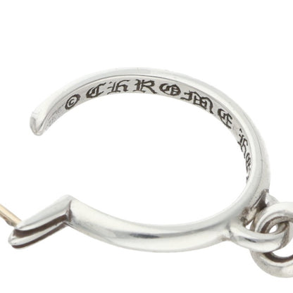 Chrome Hearts Tiny CH Cross Hoop Silver Size ONE SIZE