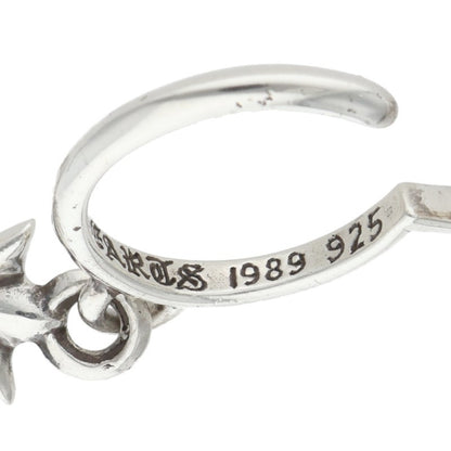 Chrome Hearts Tiny CH Cross Hoop Silver Size ONE SIZE