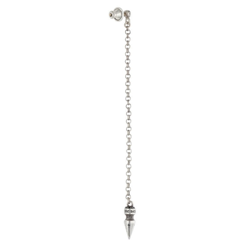 Chrome Hearts Chain Spike Drop Silver Earring Size ONE SIZE