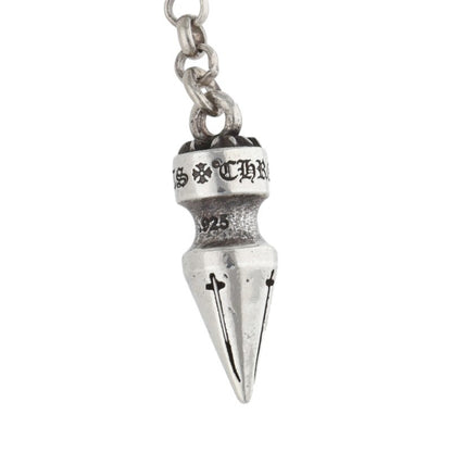 Chrome Hearts Chain Spike Drop Silver Earring Size ONE SIZE