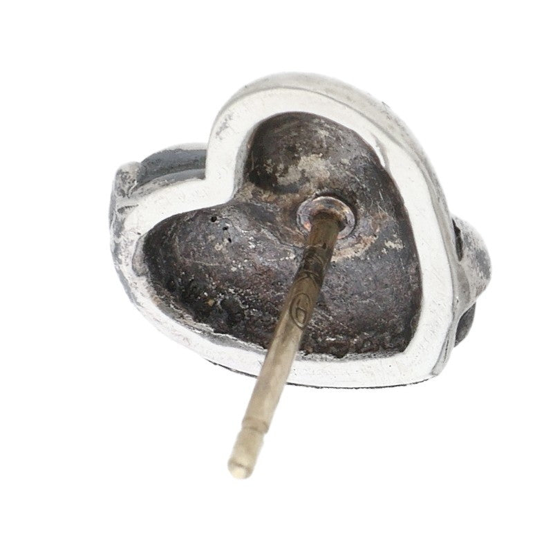 Chrome Hearts Silver Heart Stud Earring Size ONE SIZE