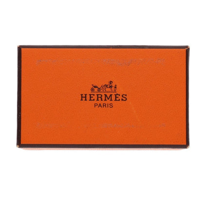 HERMES Sellier Round Gold Earrings Size ONE SIZE