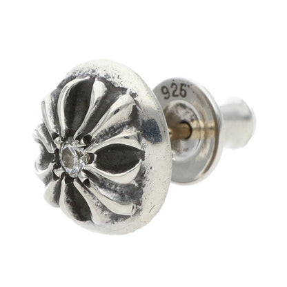 Chrome Hearts Silver Cross Ball Stud 1 Diamond Size ONE SIZE
