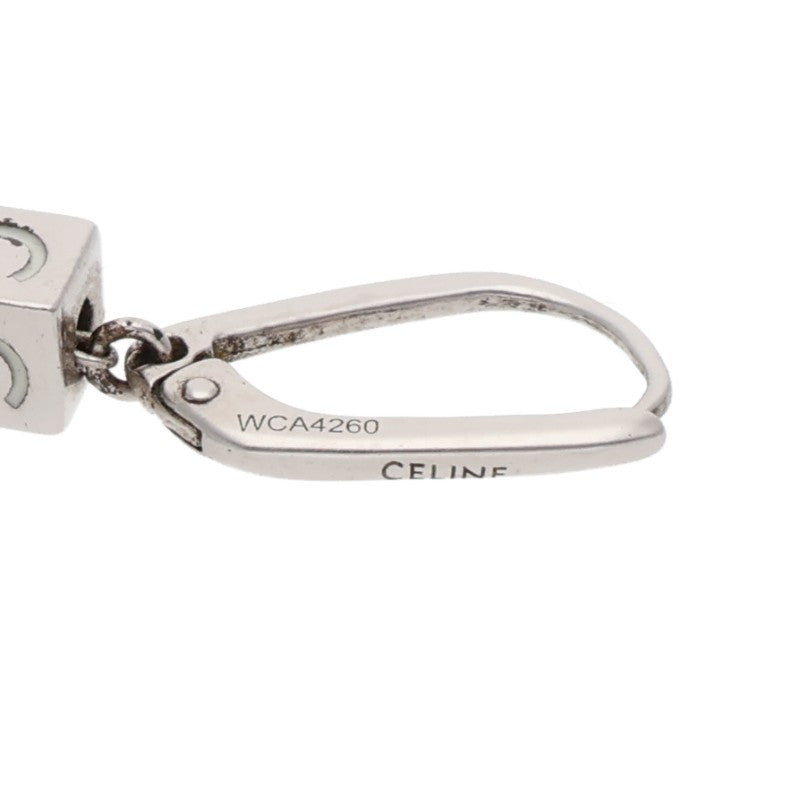 CELINE Logo Cube Earrings Silver Multi Size ONE SIZE