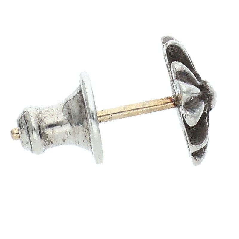 Chrome Hearts No2 CH Plus Stud Single Earring Size Silver