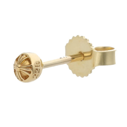 Chrome Hearts 22K Mini Cross Ball Stud Single Size ONE SIZE