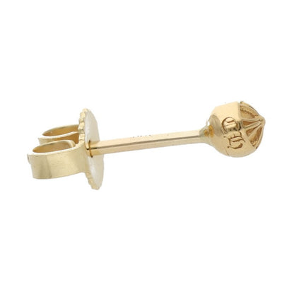 Chrome Hearts 22K Mini Cross Ball Stud Single Size ONE SIZE