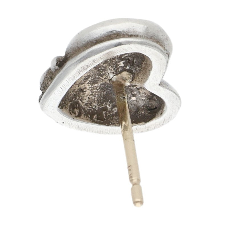 Chrome Hearts Heart Stud Single Earring Silver Size ONE SIZE