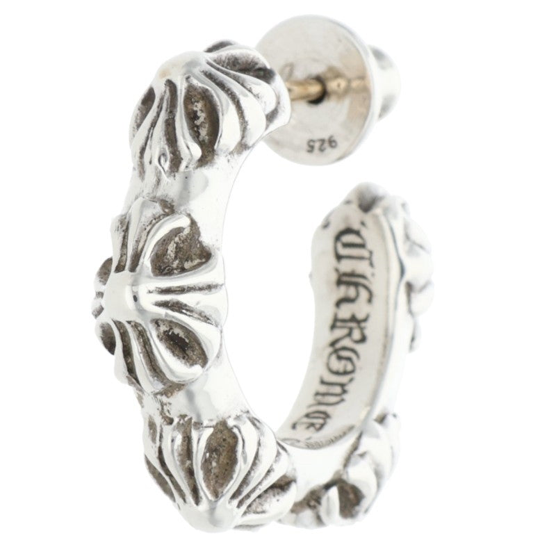 Chrome Hearts Small Crossband Hoop Silver Size ONE SIZE