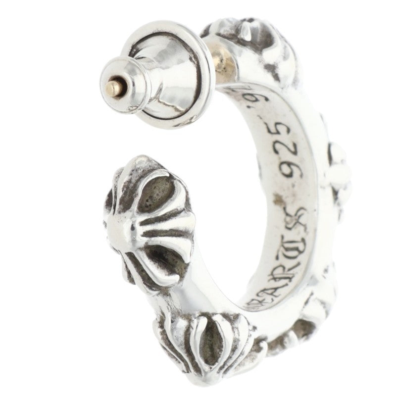Chrome Hearts Small Crossband Hoop Silver Size ONE SIZE