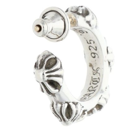 Chrome Hearts Small Crossband Hoop Silver Size ONE SIZE