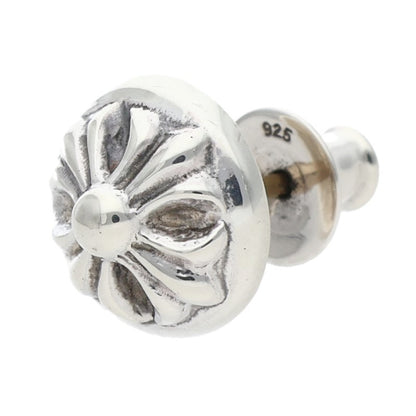 Chrome Hearts Cross Ball Stud Silver Earring Size ONE SIZE