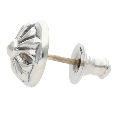 Chrome Hearts Cross Ball Stud Silver Earring Size ONE SIZE