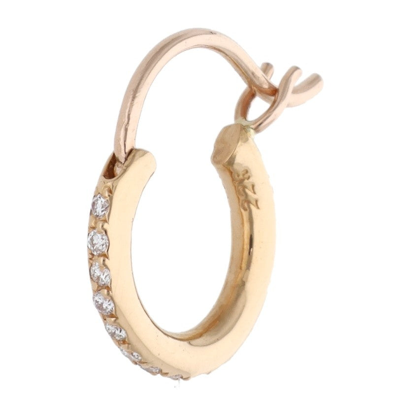 Chrome Hearts 22K PAVE Diamond Gold Earring Size ONE SIZE