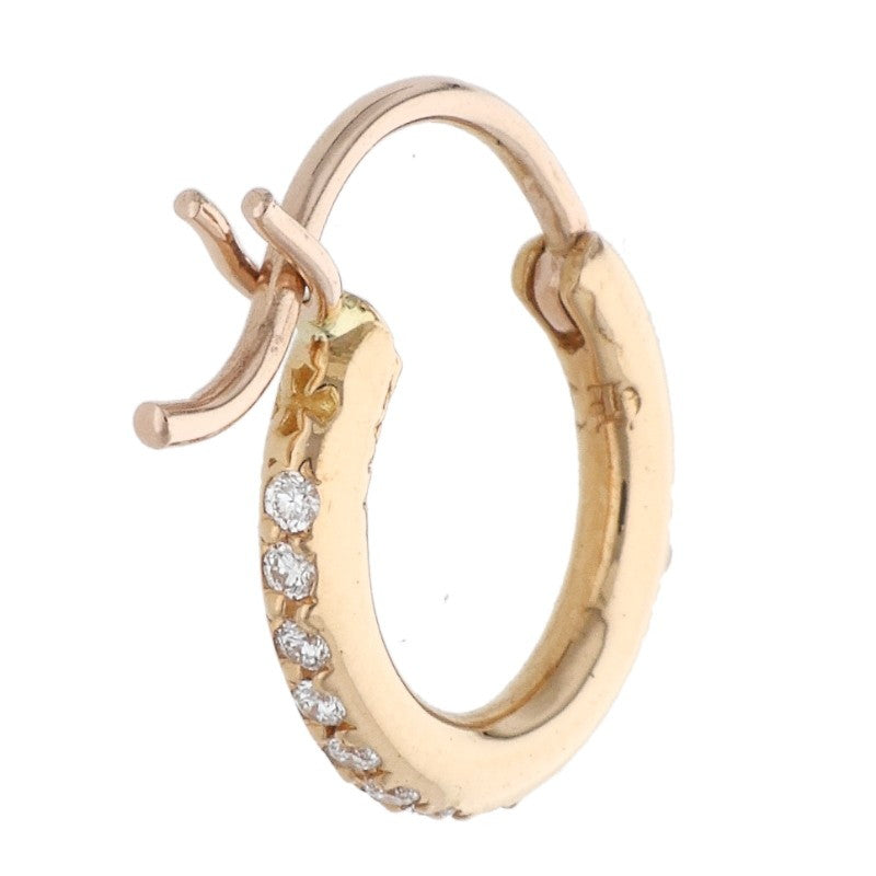 Chrome Hearts 22K PAVE Diamond Gold Earring Size ONE SIZE