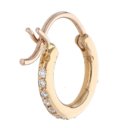 Chrome Hearts 22K PAVE Diamond Gold Earring Size ONE SIZE