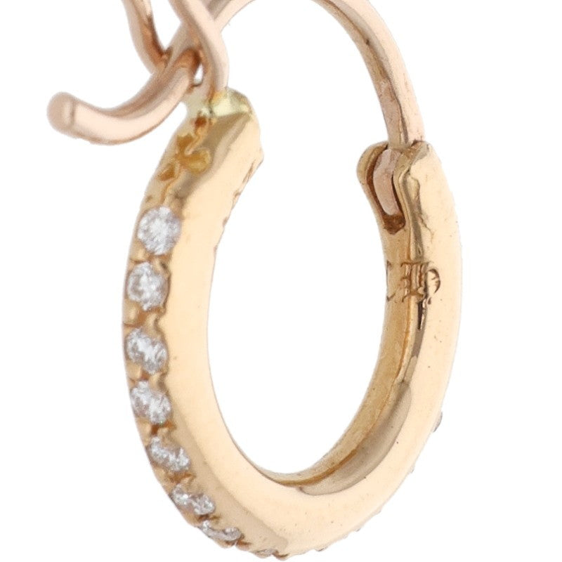 Chrome Hearts 22K PAVE Diamond Gold Earring Size ONE SIZE