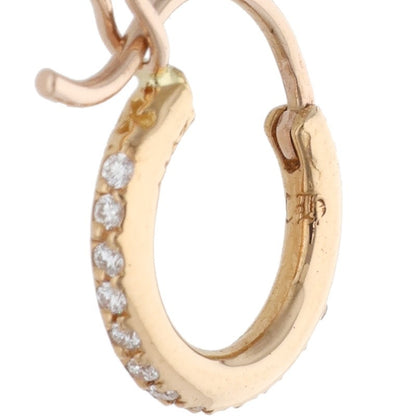 Chrome Hearts 22K PAVE Diamond Gold Earring Size ONE SIZE
