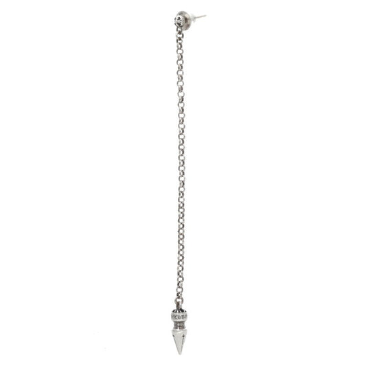 Chrome Hearts Chain Spike Drop Silver Earring Size ONE SIZE