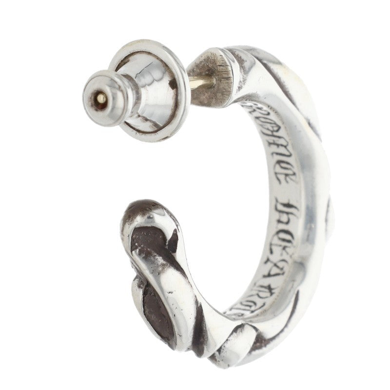 Chrome Hearts HOOP SCROOL 1 Silver Earring Size ONE SIZE