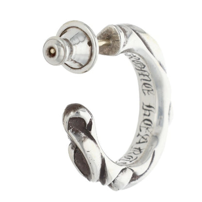 Chrome Hearts HOOP SCROOL 1 Silver Earring Size ONE SIZE