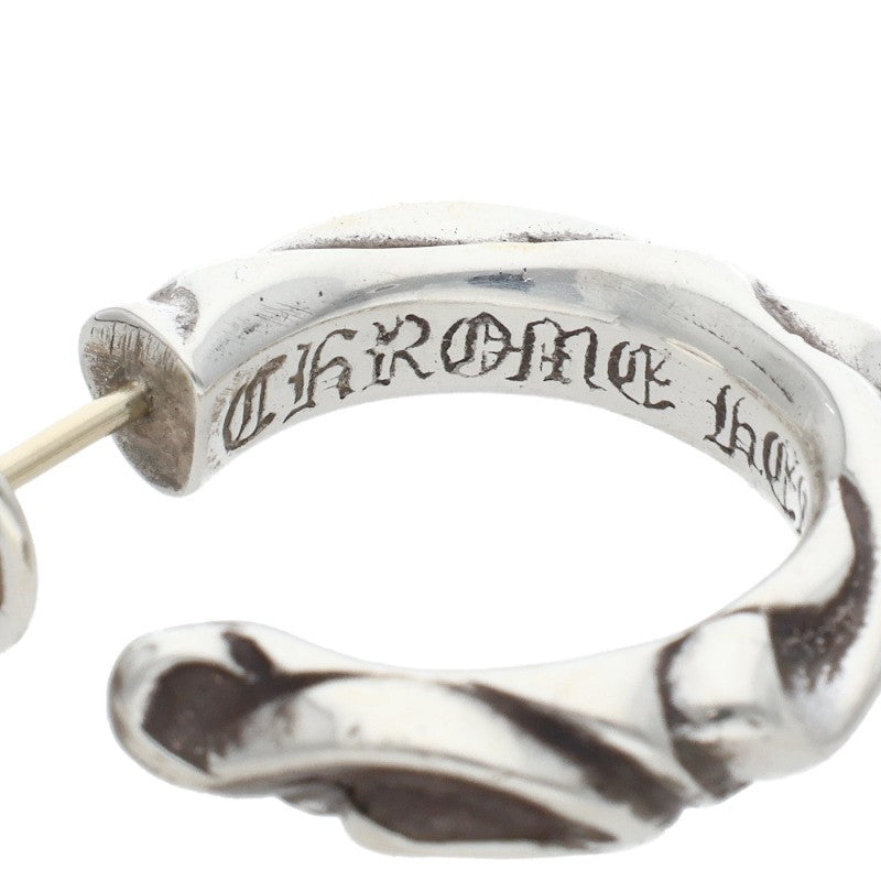Chrome Hearts HOOP SCROOL 1 Silver Earring Size ONE SIZE